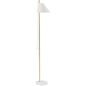 Yuh staande lamp messing/wit  - 5744162681