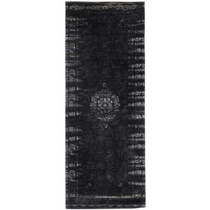 Grand geweven vloerkleed - donkergrijs/zwart