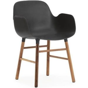 Form Armchair stoel walnoot zwart - 602770