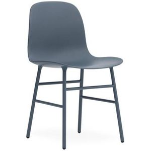 Form Chair stoel staal blauw