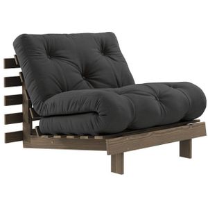 Roots 90 (slaap)fauteuil carob brown/donkergrijs - 123106734090