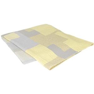 Patch bedsprei - banana yellow/blue