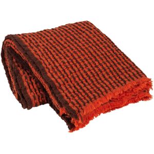 Linda plaid pumpkin/oranje - 130x180cm