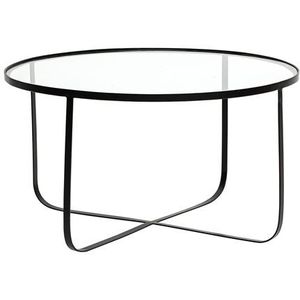 Harper salontafel zwart glas