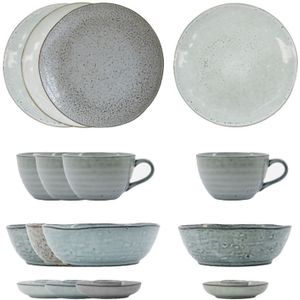 Ructic brunch servies set 16 stuks - 257981012