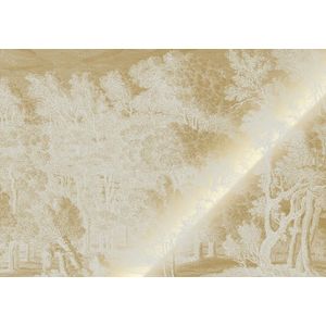 Goud Engraved landschappen behang zand MW-156 300x280cm