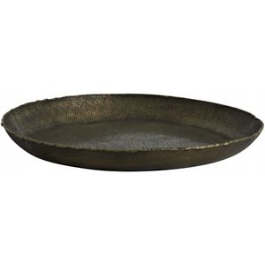 Danna dienblad rond - antiek messing