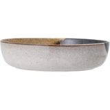 Bloomingville - Serveerschaal - Grijs Bruin Blauw - Keramiek - Diameter 25 cm