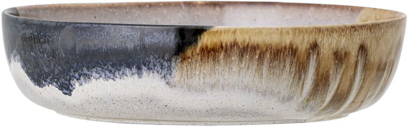 Bloomingville - Serveerschaal - Grijs Bruin Blauw - Keramiek - Diameter 25 cm