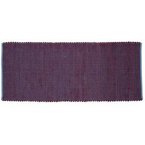 Vloerkleed wol - blauw/bordeaux