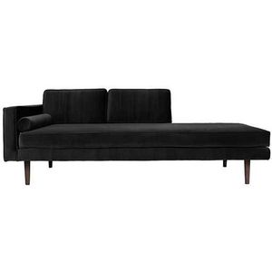 Wind chaise lounge - zwart