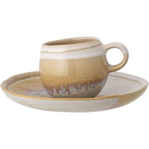 April kop en schotel multikleur - set van 6 stuks