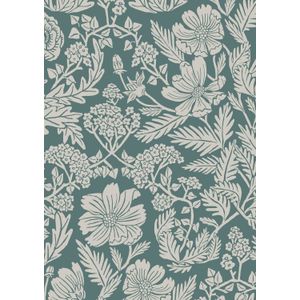 Getekende bloemen behang 100x280cm - FR-001
