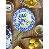 Maxima - Borden - Blauw - Ø27cm - Set van 6 stuks