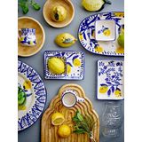 Maxima - Borden - Blauw - Ø27cm - Set van 6 stuks