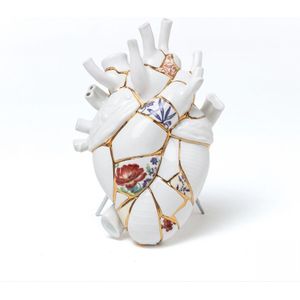Seletti Love In Bloom Hart Vaas Kintsugi