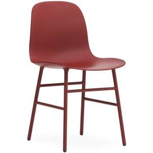 Form Chair stoel staal rood