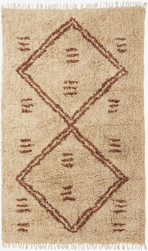 Vloerkleed - Blauw - Polyester