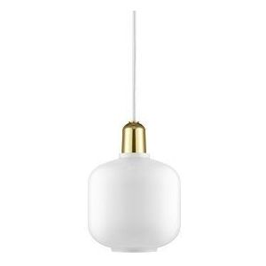 AMP Small hanglamp wit messing - 502165