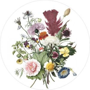 Wilde bloemen behangcirkel SC-062  ø142,5cm