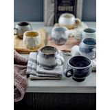 Bloomingville - Paula - Mokken - Blauw - Set van 6 stuks - Inhoud 250ml