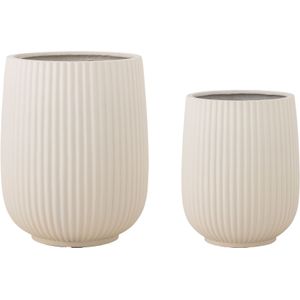 Selva bloempoten wit set van 2 stuks - 82064806