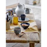 Bloomingville - Tinni - Bord - Aardewerk - Blauw - 21 x 2,5 x 21 cm