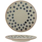 Bloomingville - Tinni - Bord - Aardewerk - Blauw - 21 x 2,5 x 21 cm