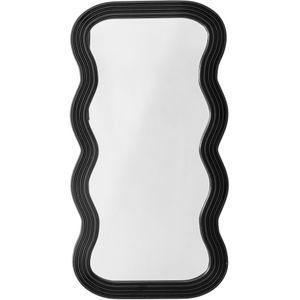 Bloomingville - Parker Spiegel - Zwart - Organische Vorm - 52 cm x 100 cm