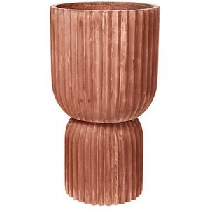Fiber bloempot - terracotta