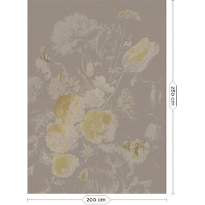 Golden age flowers goud behang MW-043 - 200x280cm