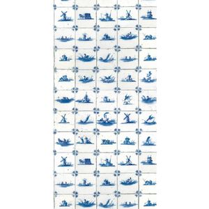Royal Blue Tiles behang