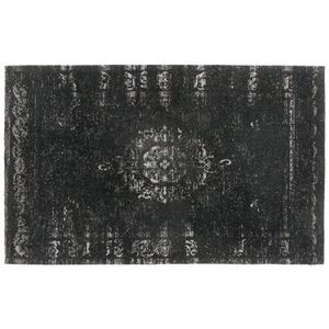 Grand geweven vloerkleed - donkergrijs/zwart