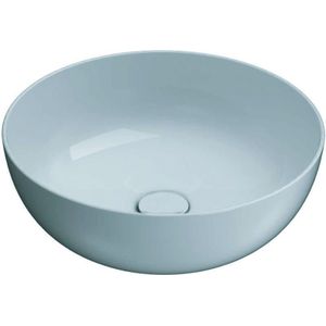 Globo Bagno di Colore opzetwastafel rond 45x16cm zonder overloop - mat wit