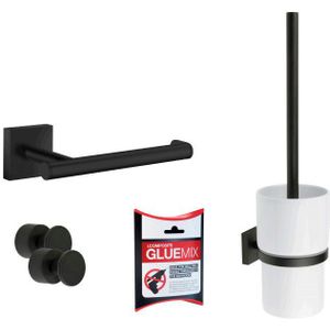 Smedbo SmartPacks RB2 toilet accessoireset - mat zwart