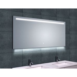Badkamerspiegel Wiesbaden Ambi One - 140x60cm - LED - Verwarming - Anti Condens - Touch Lichtschakelaar - Dimbaar