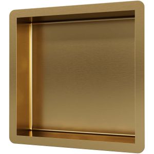 Brauer Gold Edition inbouw nis 30x30 cm geborsteld goud PVD