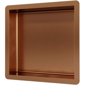 Brauer Copper Edition inbouw nis 30x30 cm geborsteld koper PVD