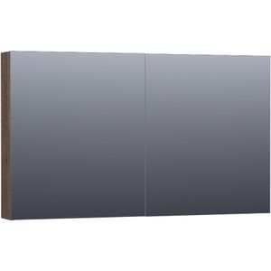 Brauer Impress Spiegelkast 120x70cm Massief Eiken - Eiken Zwart - Spiegels - Spiegelkasten - 8720359344809