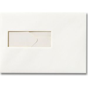 Envelop 15,6 x 22 cm Gebroken wit venster
