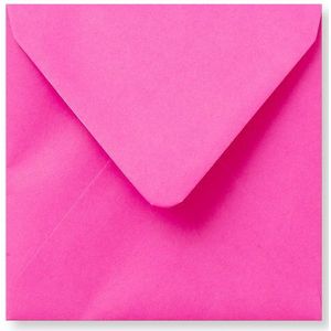 Envelop 16 x 16 cm Knalroze