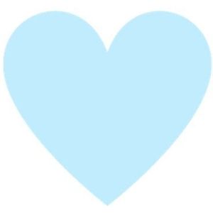 Sluitzegel hartje Babyblauw