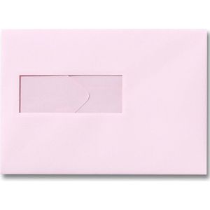 Envelop 15,6 x 22 cm Lichtroze venster
