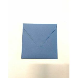 Envelop 14 x 14 cm Kraft Zeeblauw
