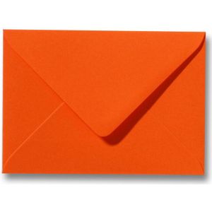 Envelop 9 x 14 cm Donkeroranje