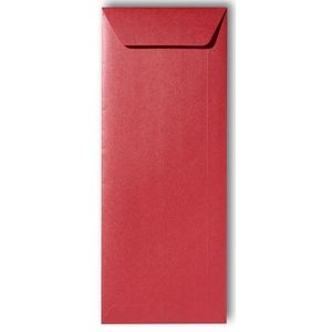 Envelop 12,5 x 31,2 cm Metallic Rosso