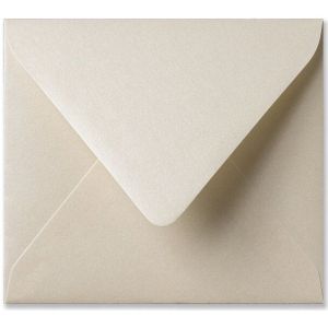 Envelop 12,5 x 14 cm Metallic Cream