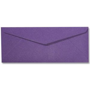 Envelop 9 x 22 cm Metallic Purple