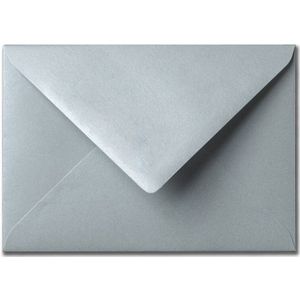 Envelop 12,5 x 17,6 cm Metallic Silver Pearl