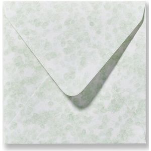 Envelop 12,5 x 14 cm Marmer Groen